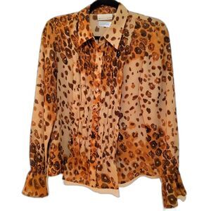 Apostrophe size 10 Animal print Blouse.         LTOP088
